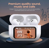 smartwork Smart Touchscreen Display earbud with Hi fi sound 60 hours playtime Music ANC Bluetooth Gaming  (Multicolor, True Wireless)